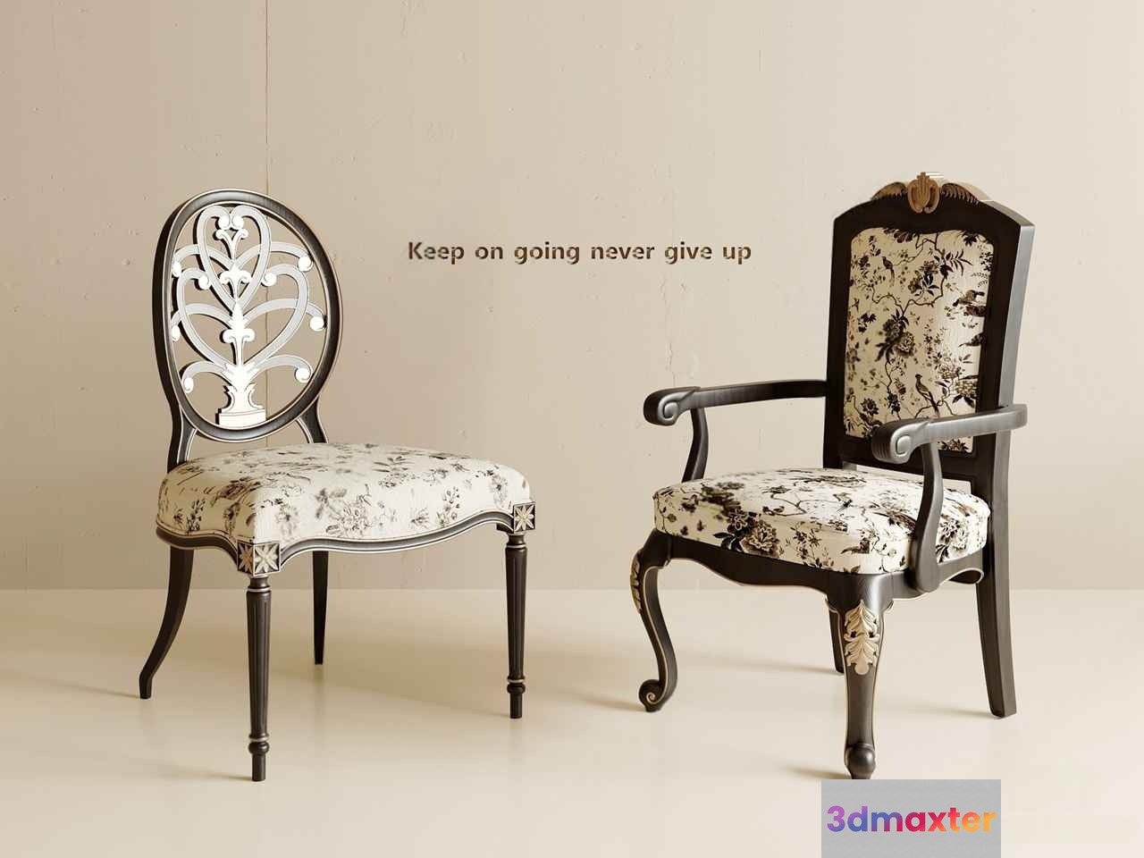 Two Chairs 3D Model - 8722 - CORONA Render