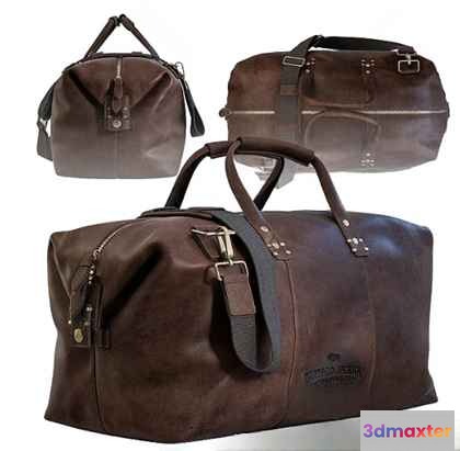 Brown Leather Bag 3D Model - 7756 - VRAY Render