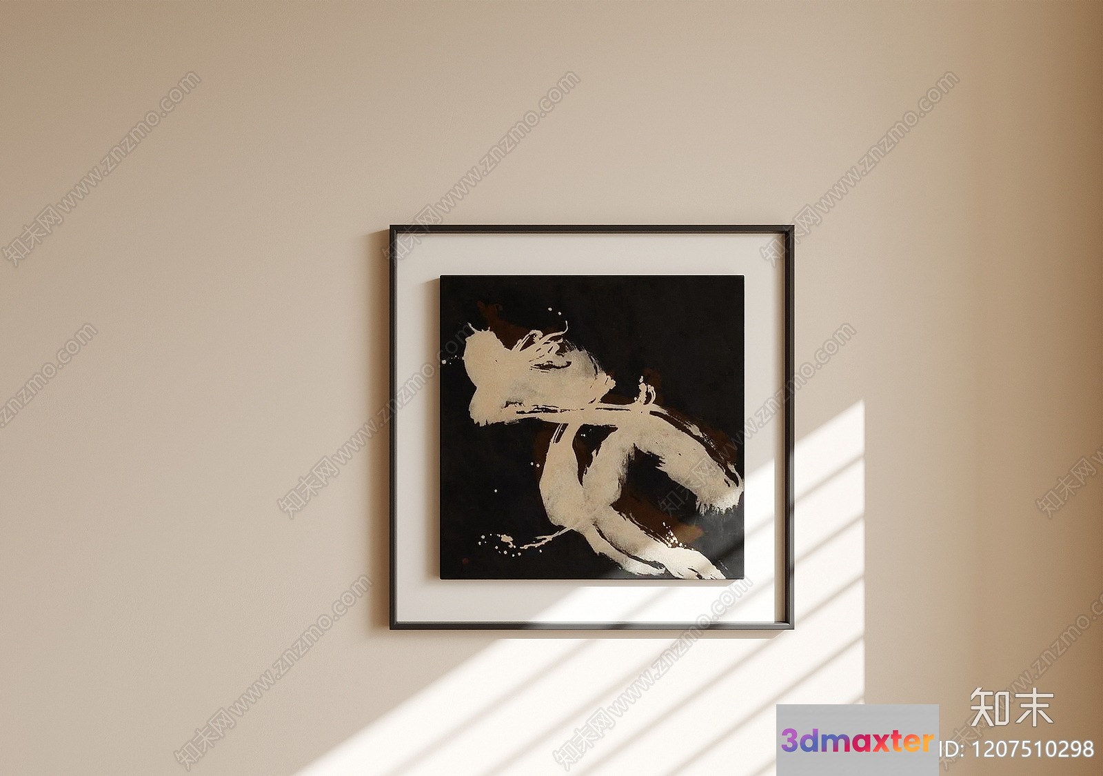 A Framed Art Piece 3D Model - 4405 - VRAY Render