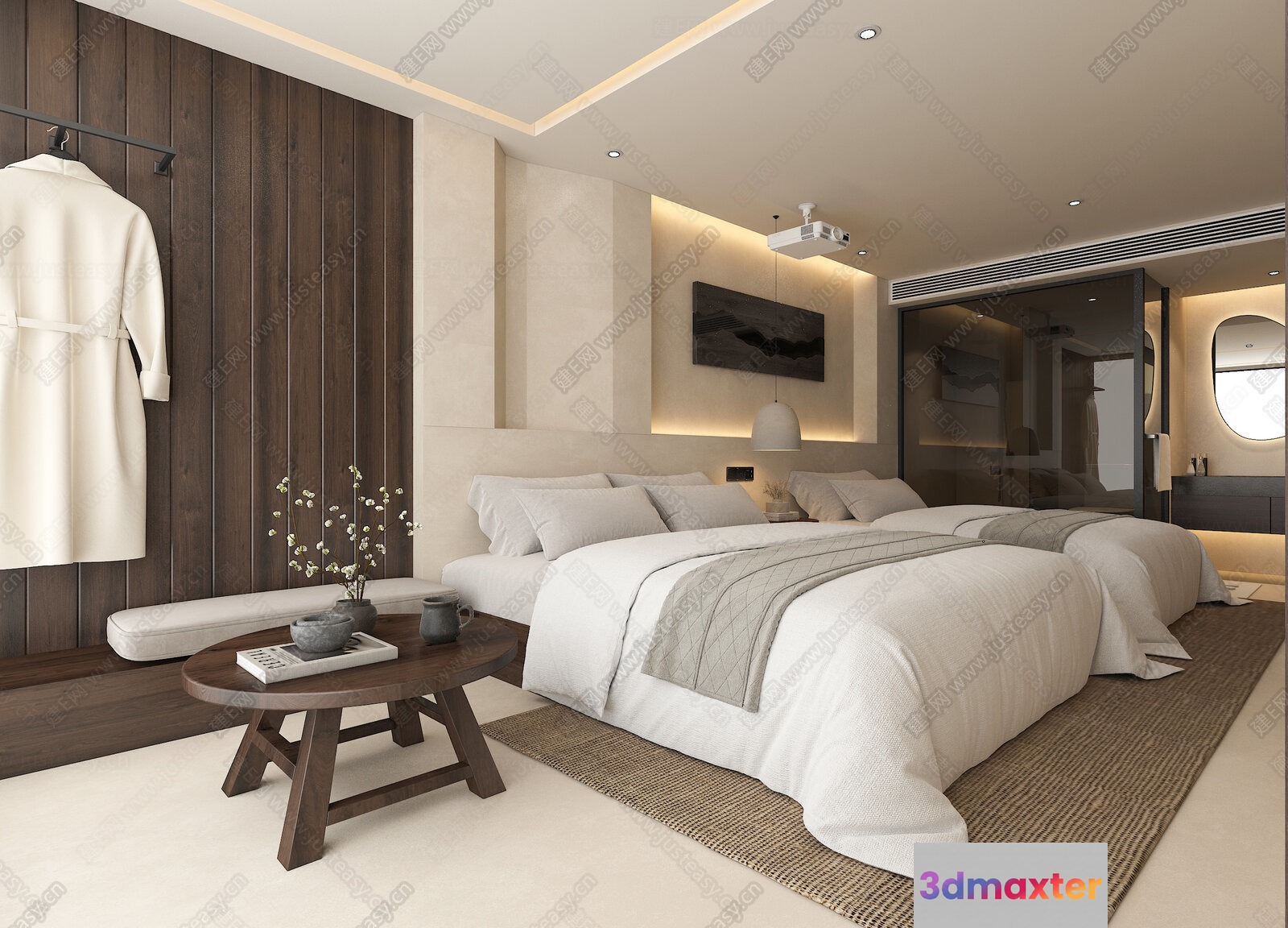 Cozy Bedroom 3D Model - 11161 - VRAY Render