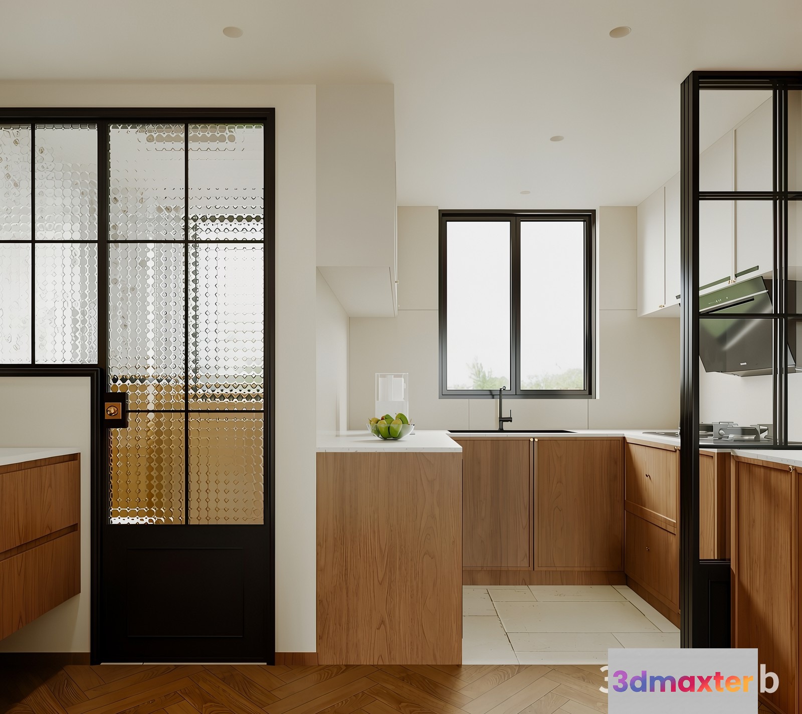 Modern Kitchen Design 3D Model - 23622 - VRAY Render