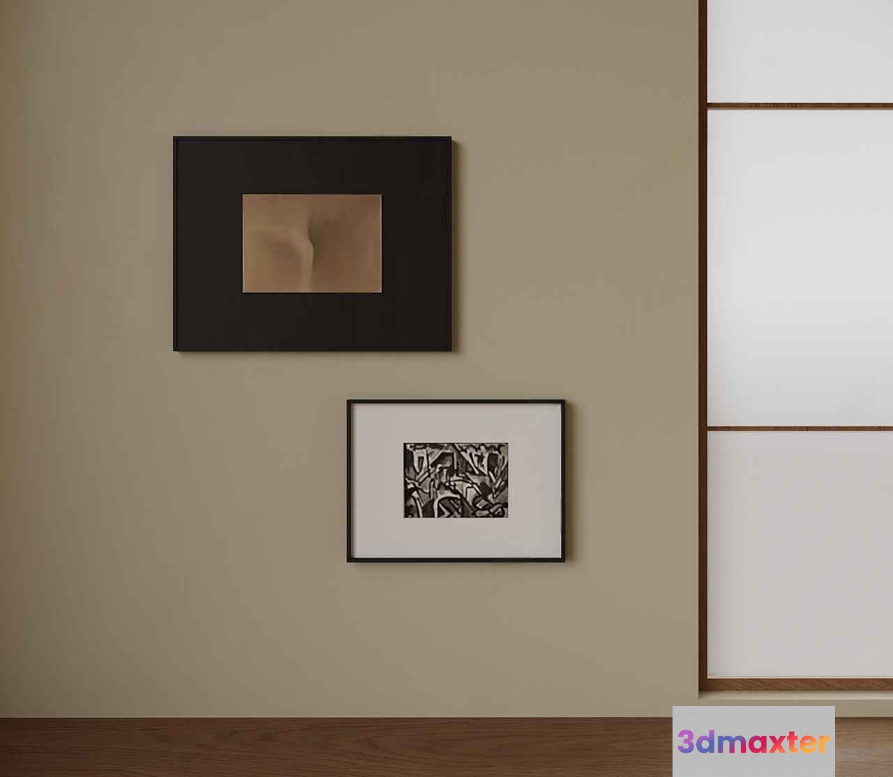 Modern Wall Art 3D Model - 4826 - VRAY Render
