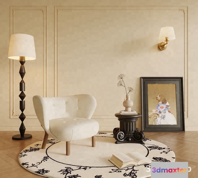 Cozy Living Room 3D Model - 21932 - VRAY Render