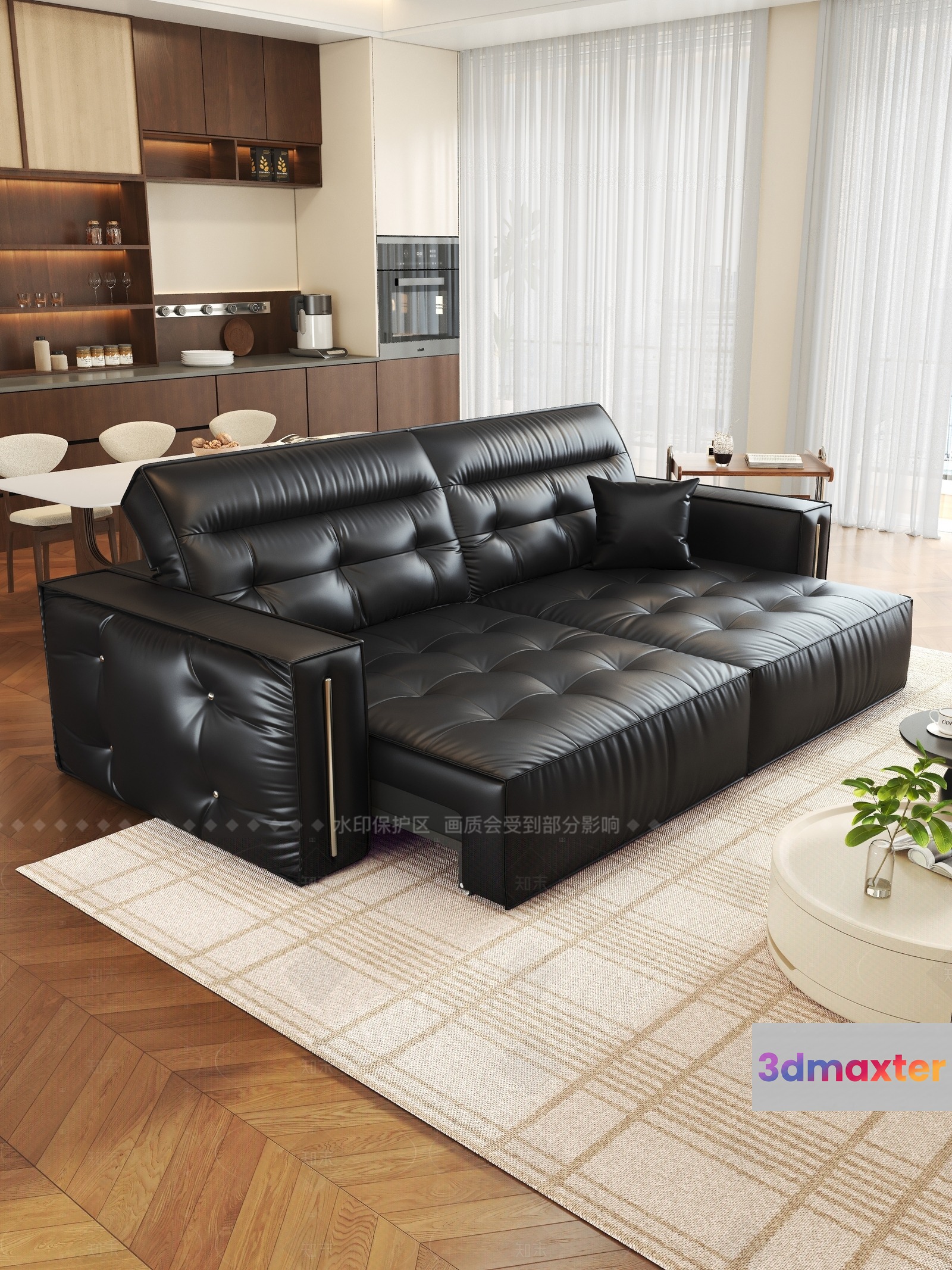Modern Living Room 3D Model - 4151 - VRAY Render