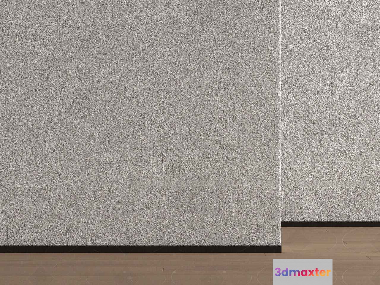 White Textured Wall 3D Model - 5207 - VRAY Render