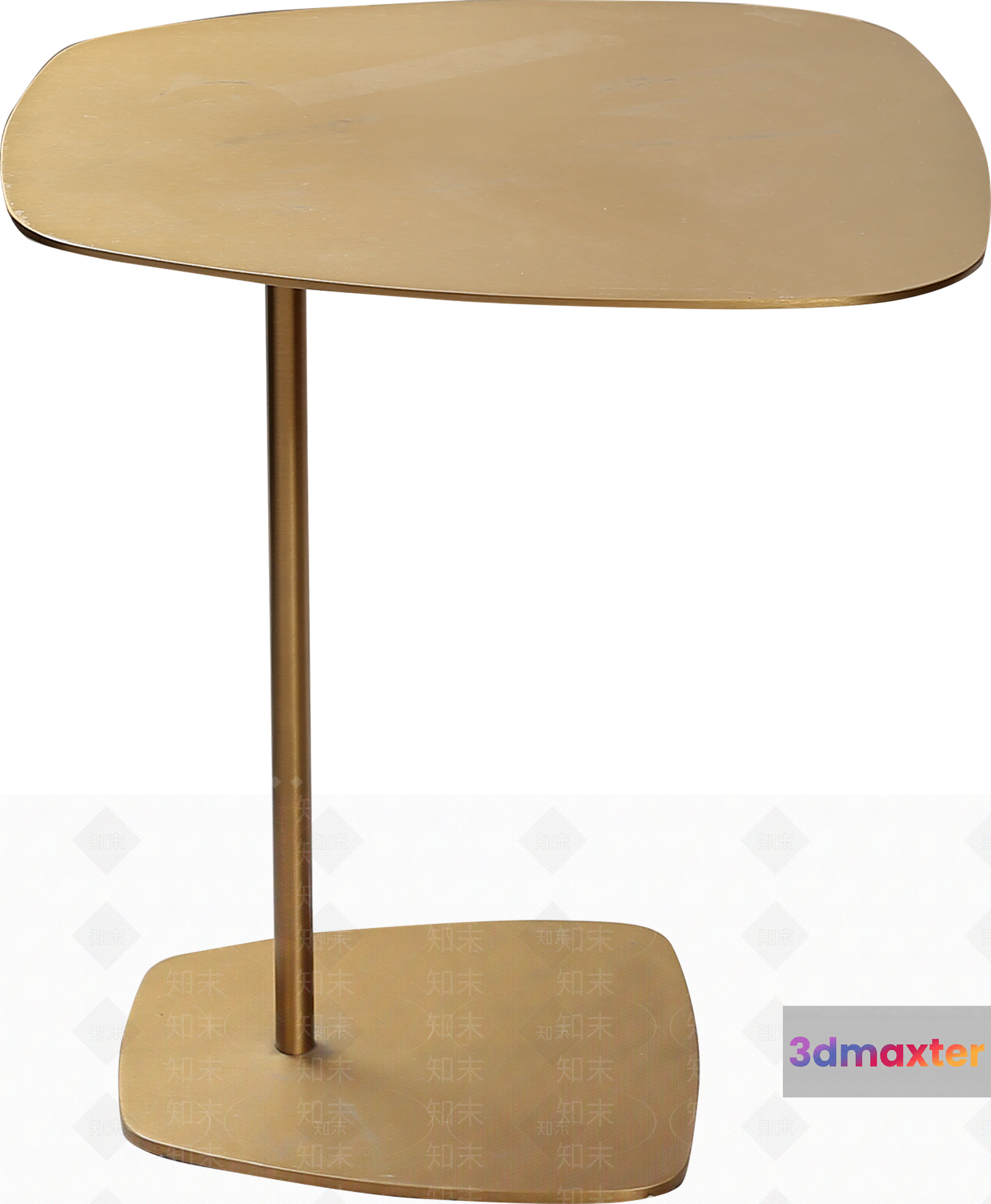 Modern Gold Table 3D Model - 1637 - VRAY Render