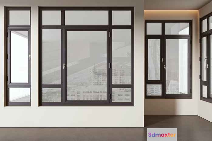 Modern Window Frame 3D Model - 7261 - VRAY Render