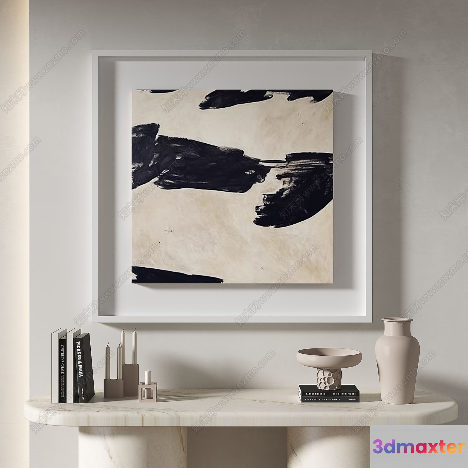 Modern Artwork 3D Model - 13761 - VRAY Render