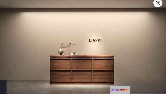Modern Wooden Dresser 3D Model - 15647 - VRAY Render