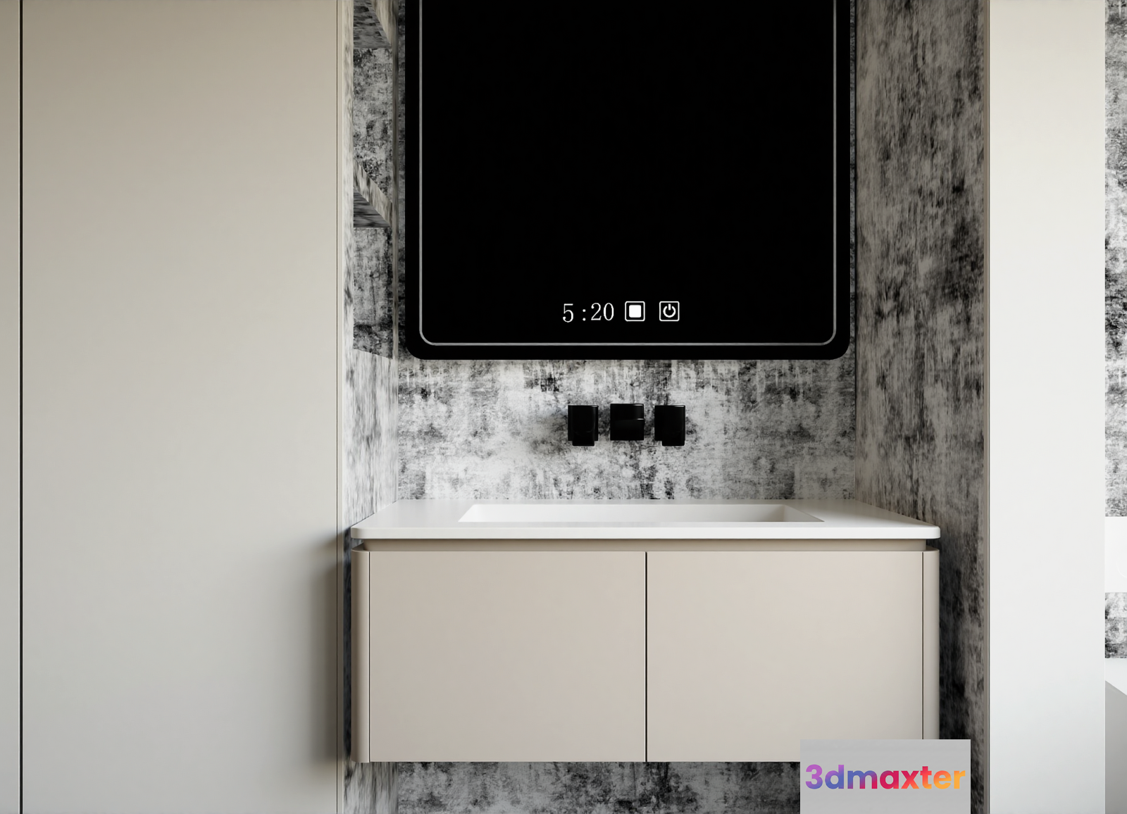 Modern Bathroom Vanity 3D Model - 11272 - VRAY Render