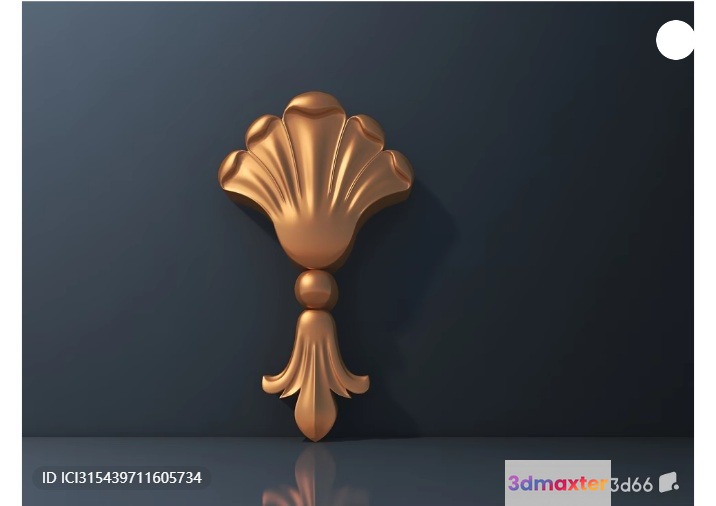 Gold Light Fixture 3D Model - 5426 - VRAY Render