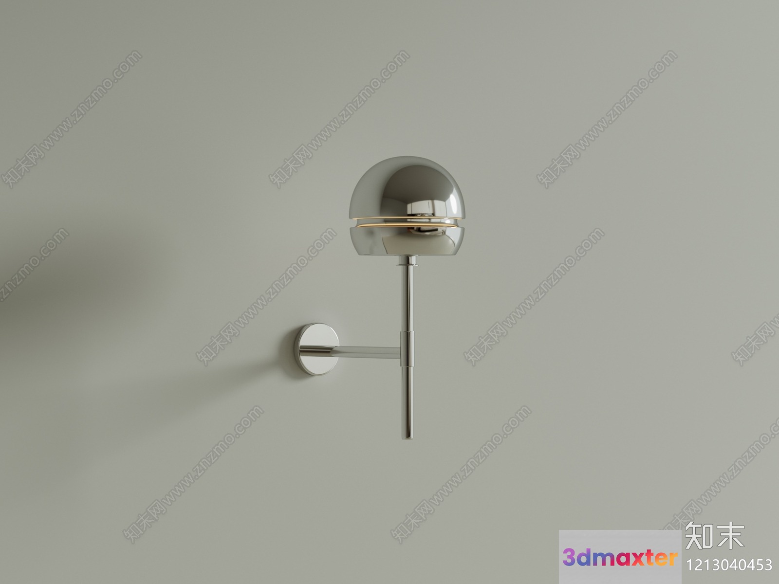 Gold Light Fixture 3D Model - 3913 - VRAY Render