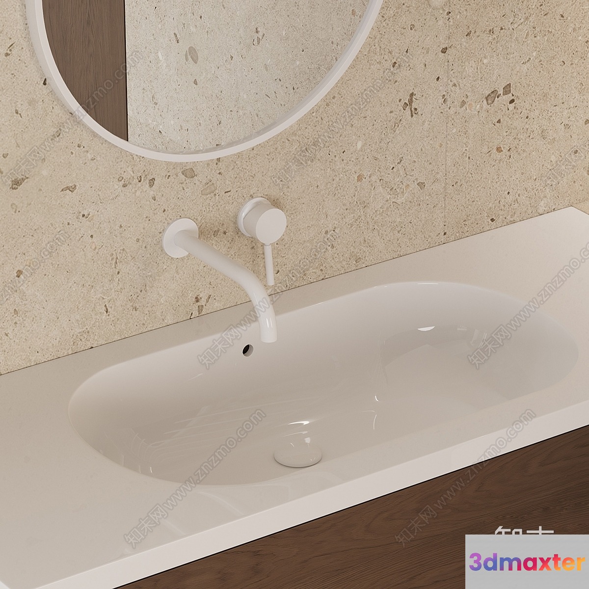 Modern Bathroom Sink 3D Model - 7212 - CORONA Render