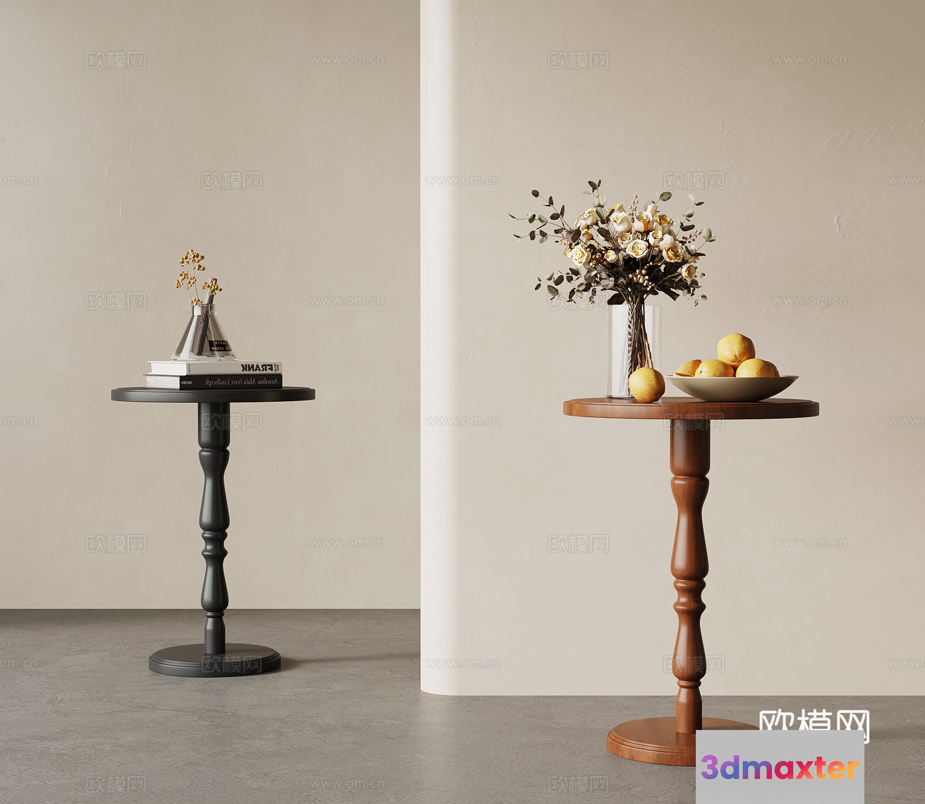 Minimalist Wooden Tables 3D Model - 12393 - VRAY Render