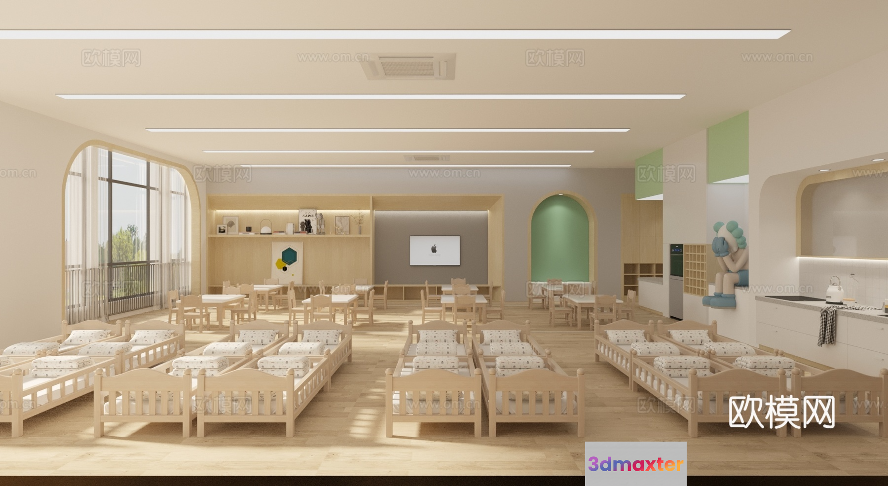 Cozy Nursery Room 3D Model - 16787 - VRAY Render