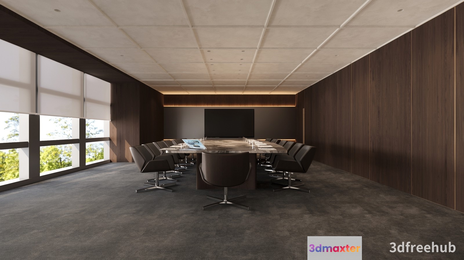 Modern Conference Room 3D Model - 20220 - VRAY Render
