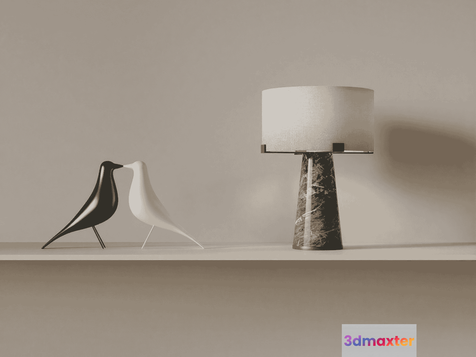 Modern Table Lamp 3D Model - 14920 - VRAY Render