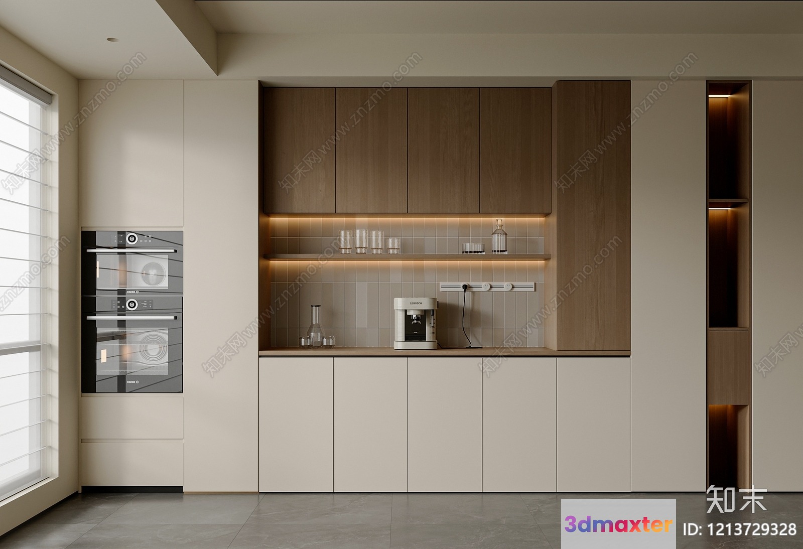 Modern Kitchen 3D Model - 15505 - VRAY Render