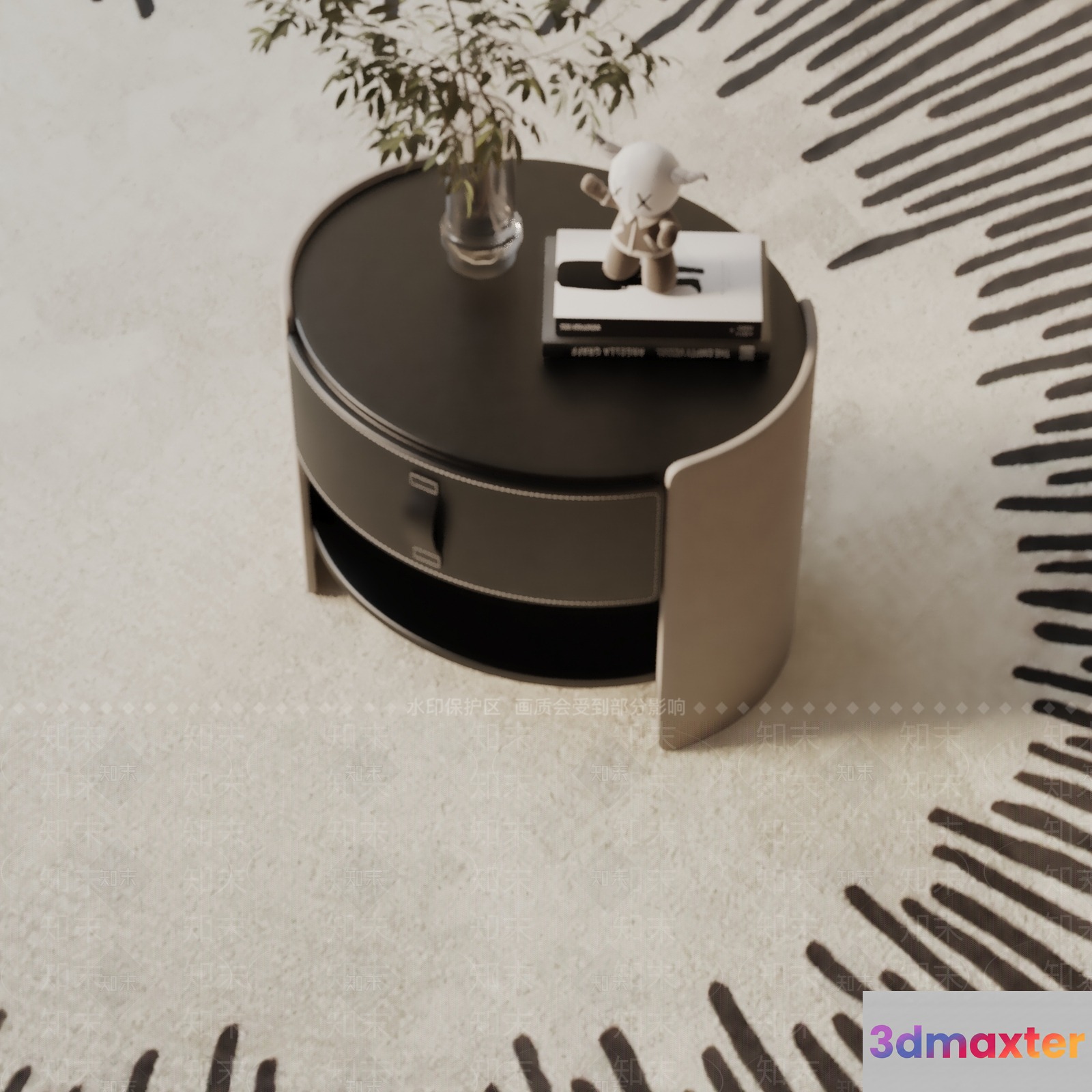 Modern Living Room 3D Model - 9846 - VRAY Render