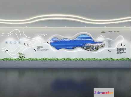 Modern Wall Art 3D Model - 12640 - VRAY Render