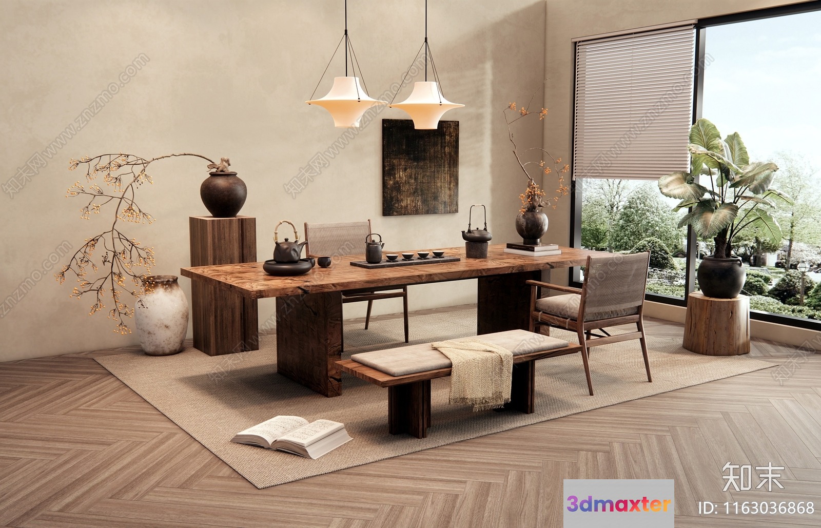 Modern Living Room 3D Model - 14982 - VRAY Render