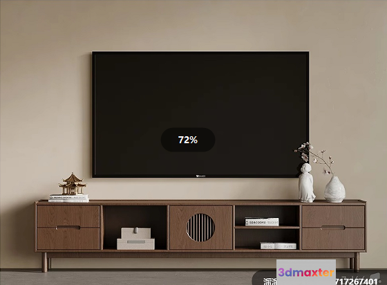 Modern Tv Stand 3D Model - 12645 - VRAY Render
