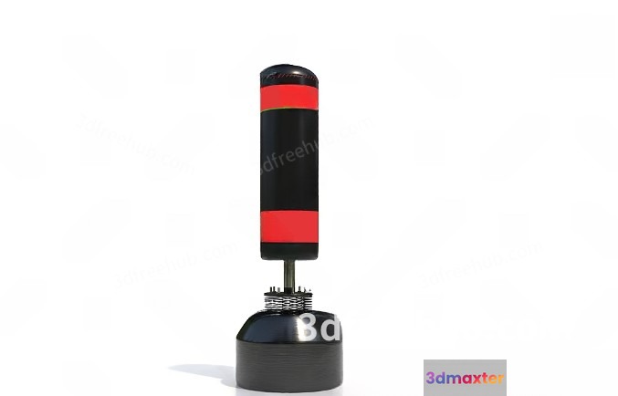 Black And Red Object 3D Model - 21085 - VRAY Render