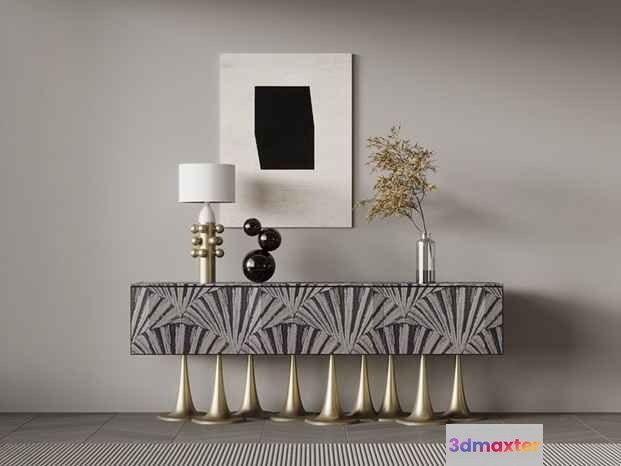 Modern Sideboard 3D Model - 6429 - VRAY Render