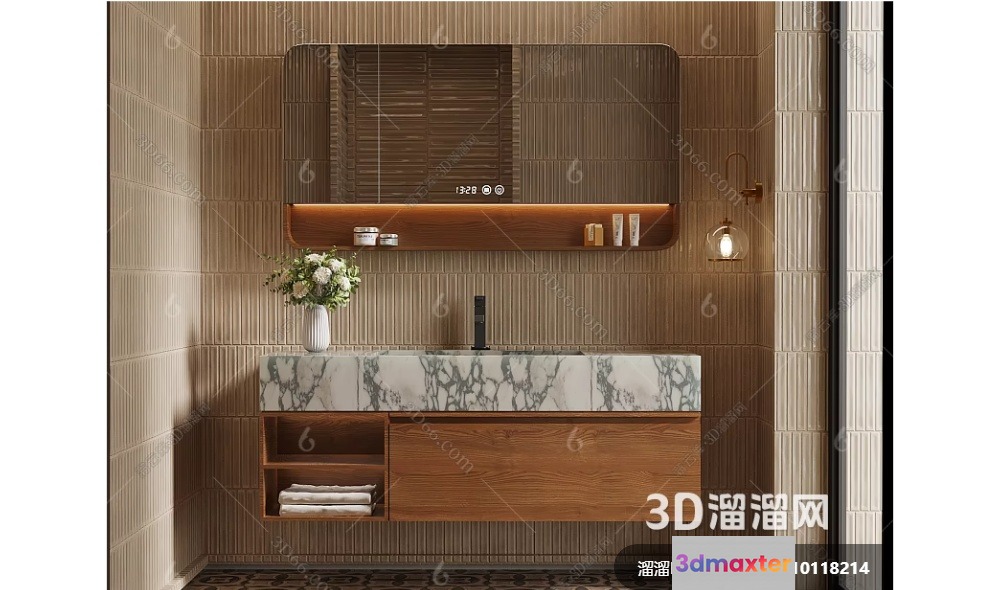 A Modern Bathroom 3D Model - 6301 - VRAY Render