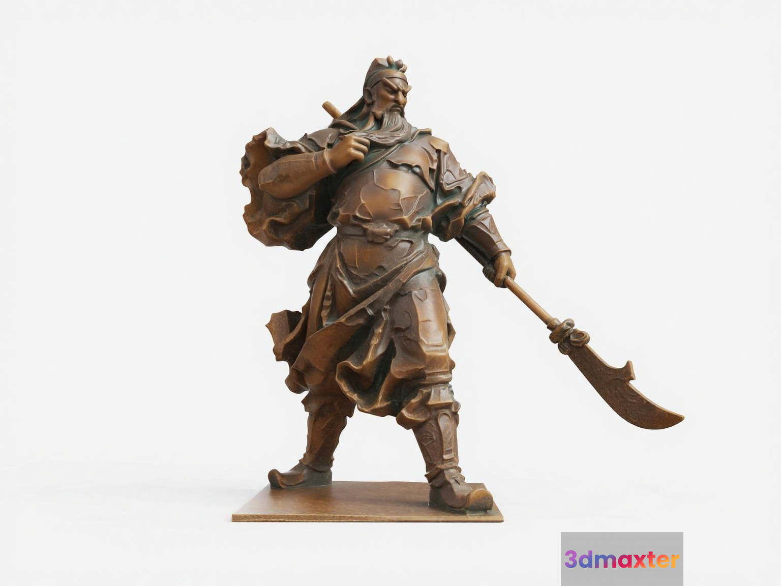 Ancient Bronze Statue 3D Model - 7706 - VRAY Render