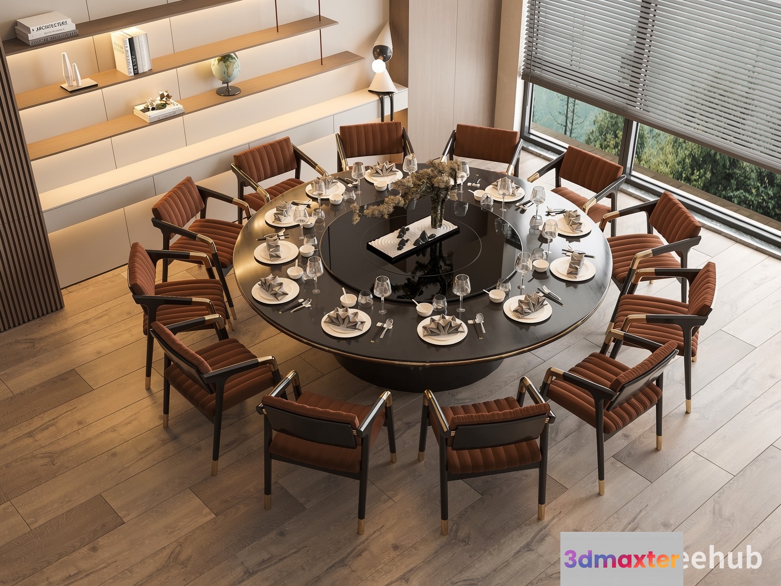 Modern Dining Room 3D Model - 20294 - VRAY Render