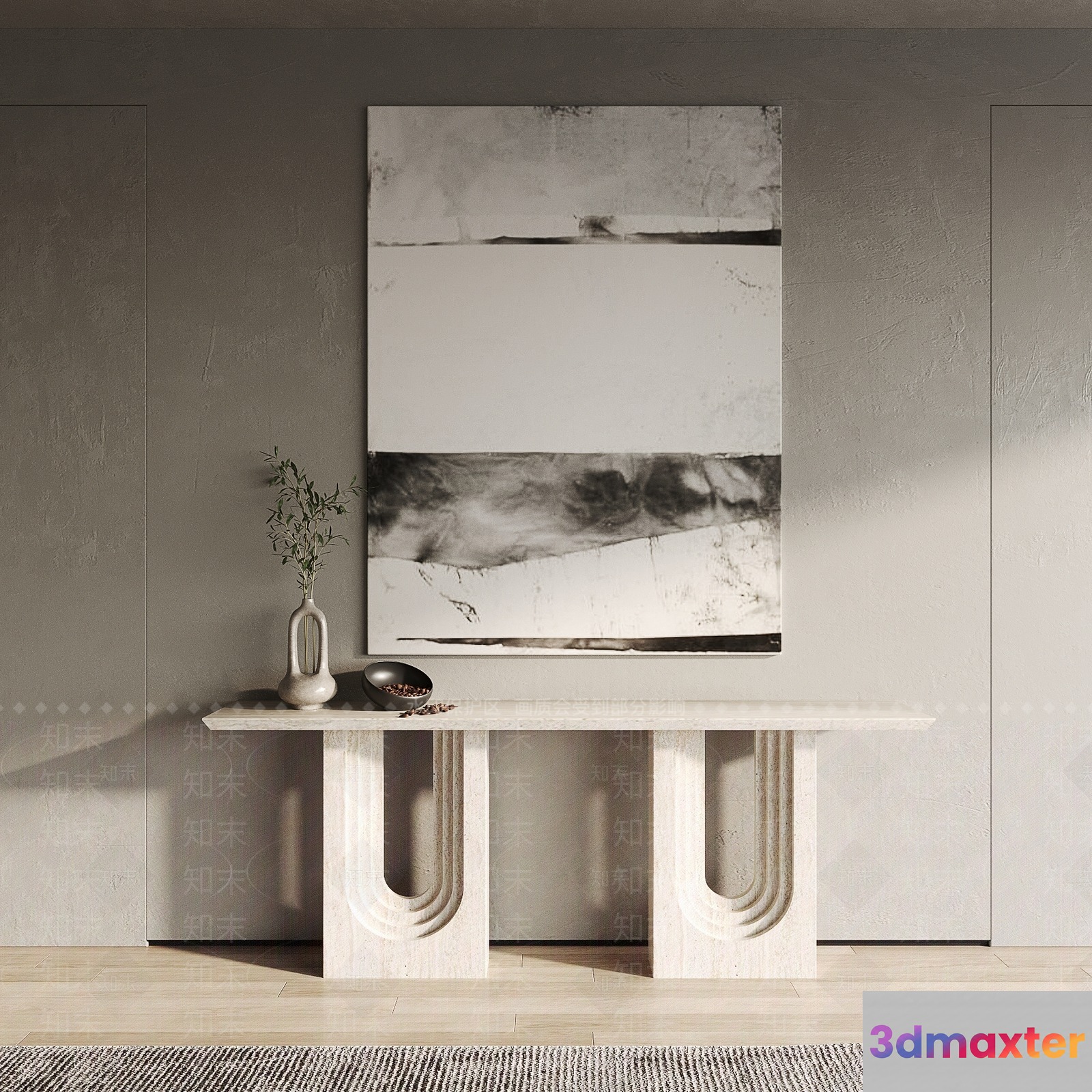 Modern Minimalist Interior 3D Model - 7301 - VRAY Render