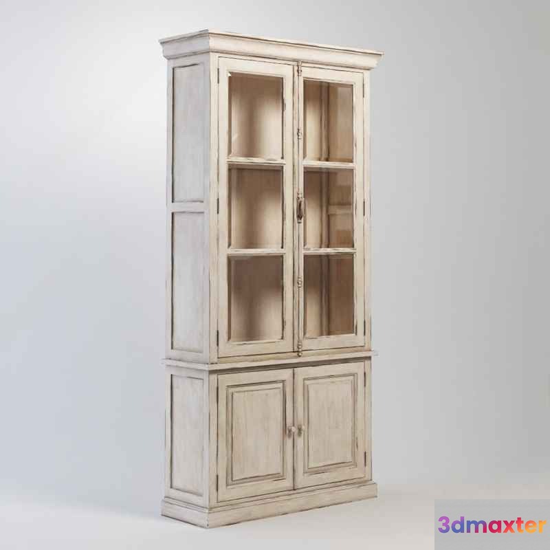 A Distressed Cabinet 3D Model - 14382 - VRAY Render