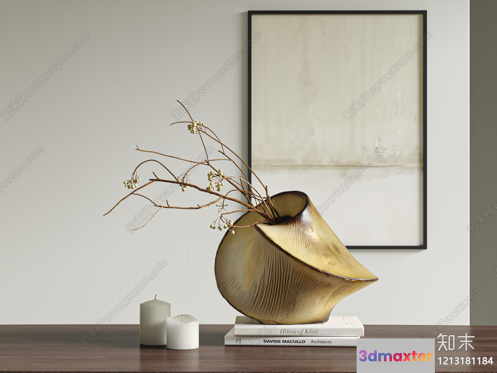 Modern Living Room 3D Model - 6385 - VRAY Render