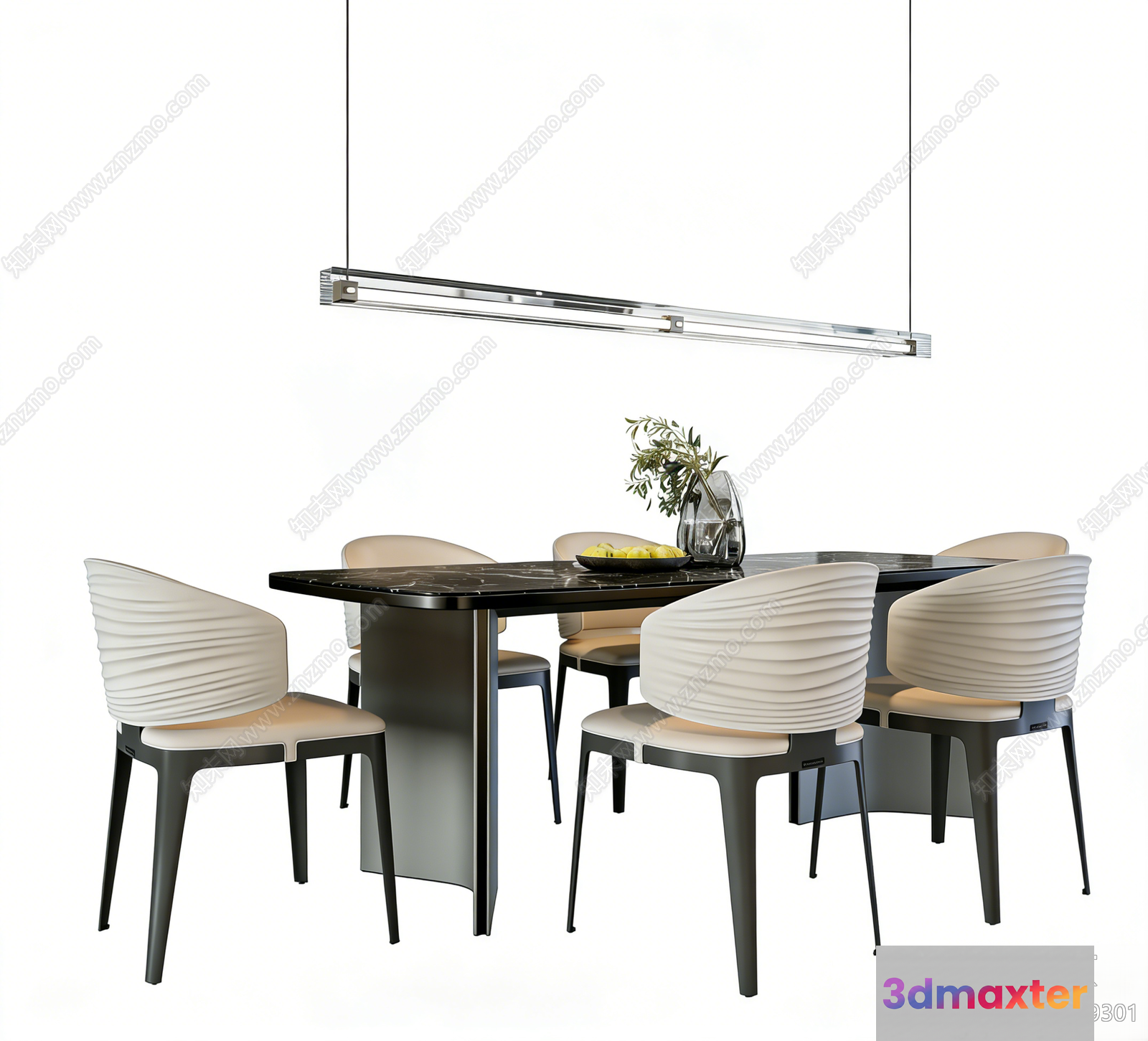 Modern Dining Table 3D Model - 16084 - VRAY Render