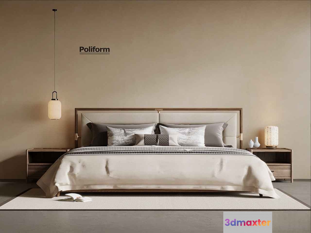 Cozy Bedroom 3D Model - 17618 - VRAY Render