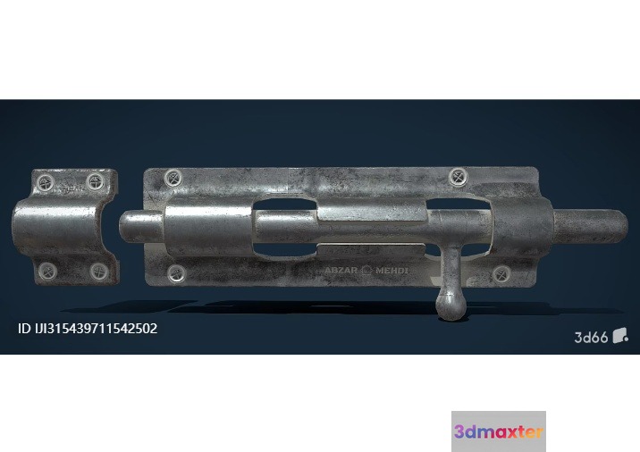 A Metal Object 3D Model - 3101 - VRAY Render