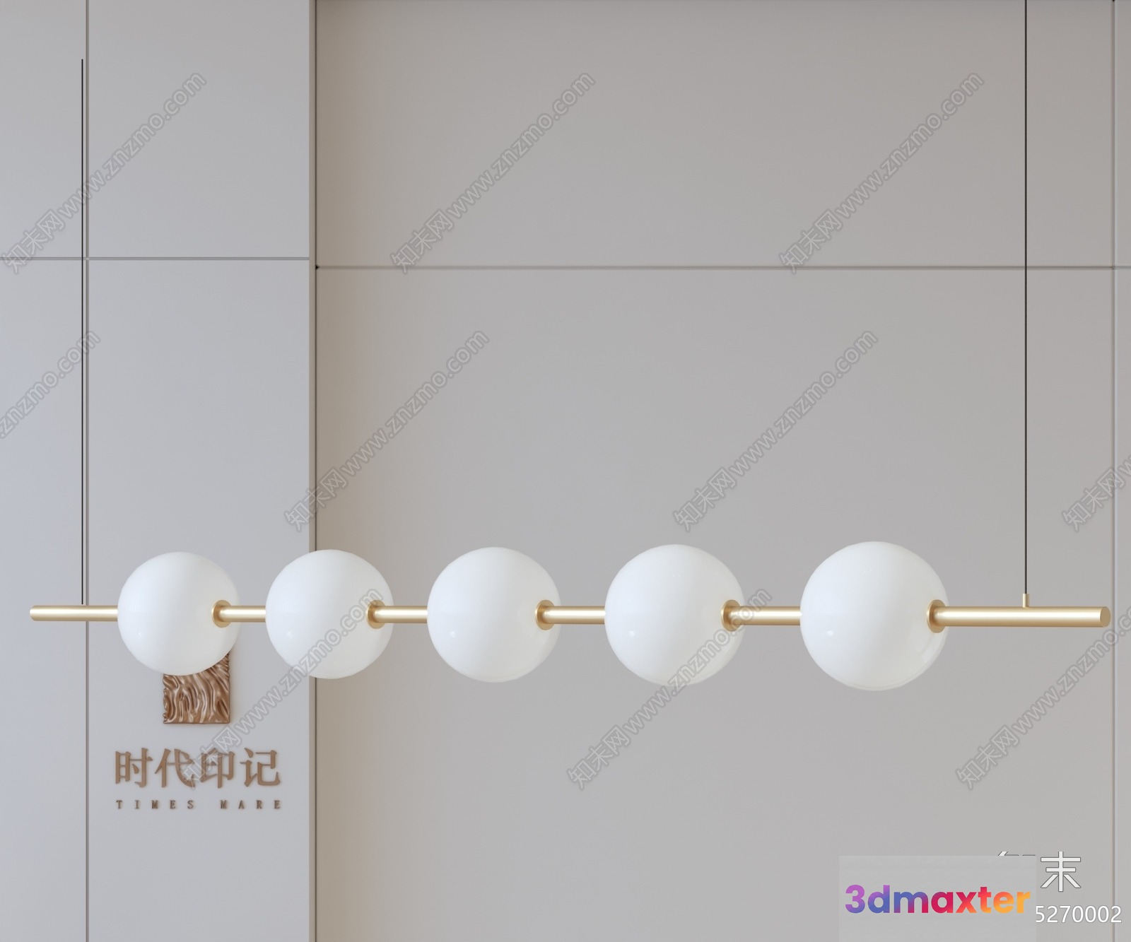 Gold Light Fixture 3D Model - 18628 - VRAY Render