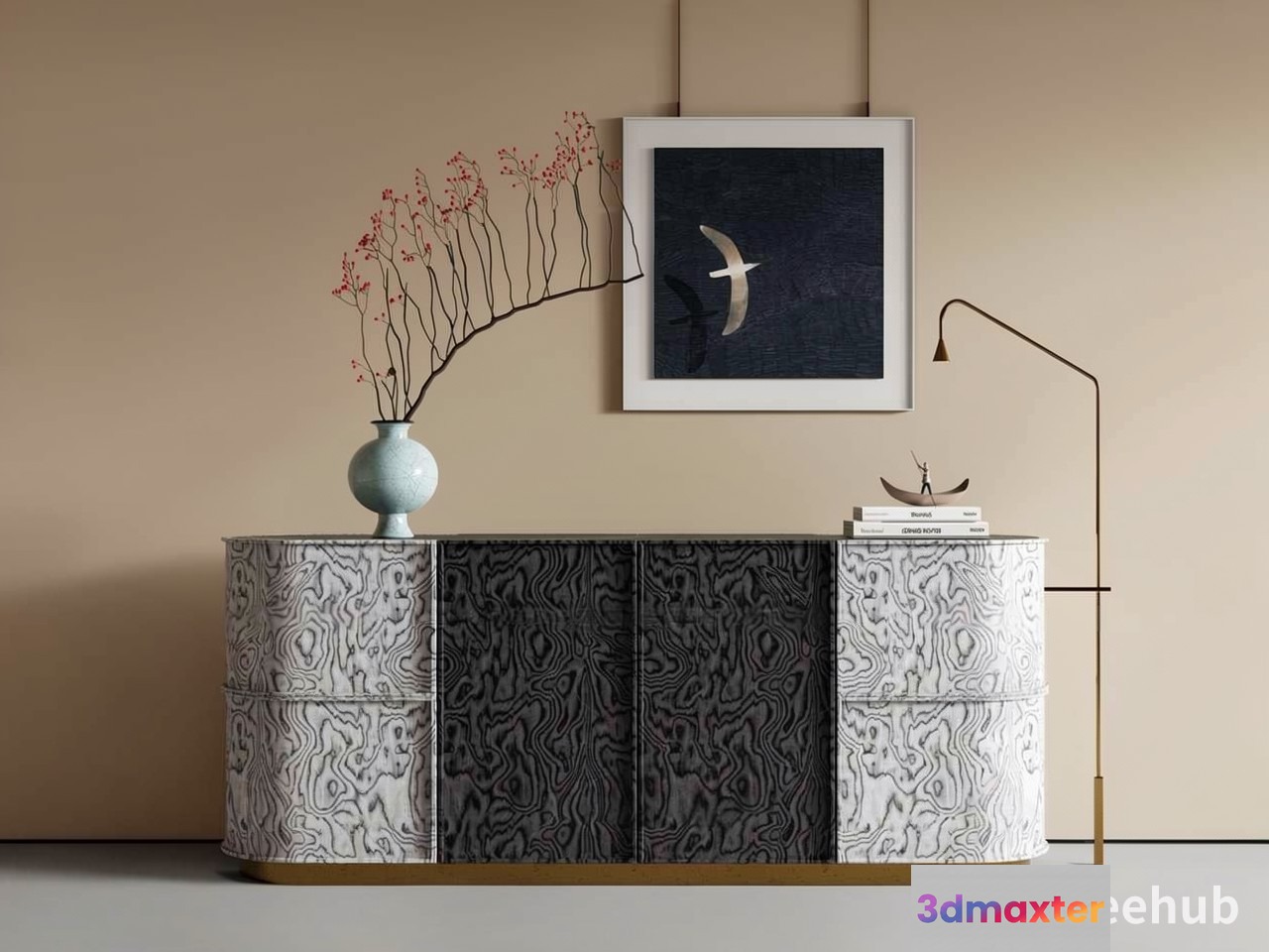 A Modern Sideboard 3D Model - 20161 - VRAY Render