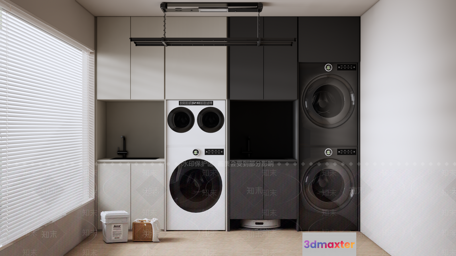 Modern Laundry Room 3D Model - 20132 - VRAY Render