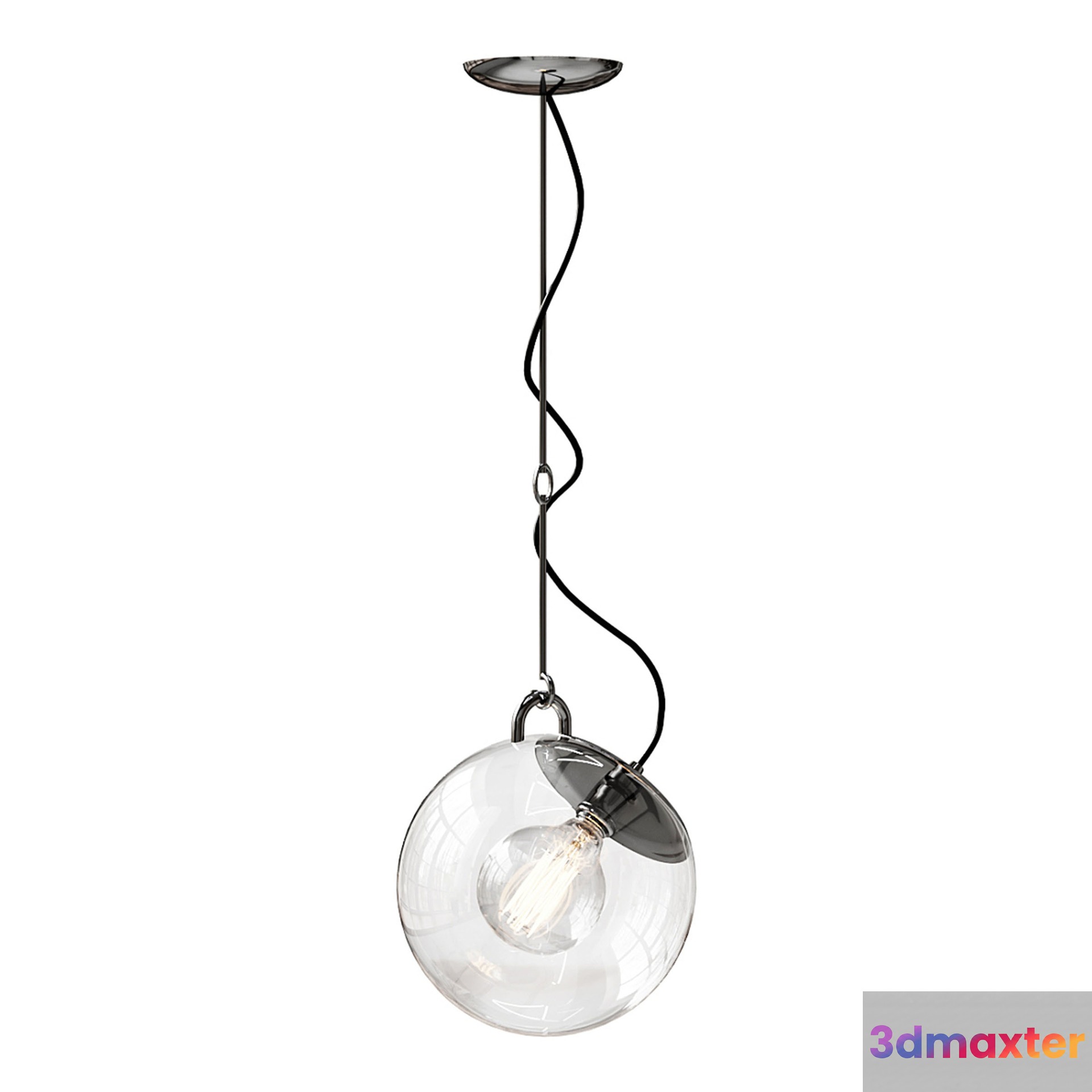 Light Fixture With A Bulb 3D Model - 22986 - VRAY Render