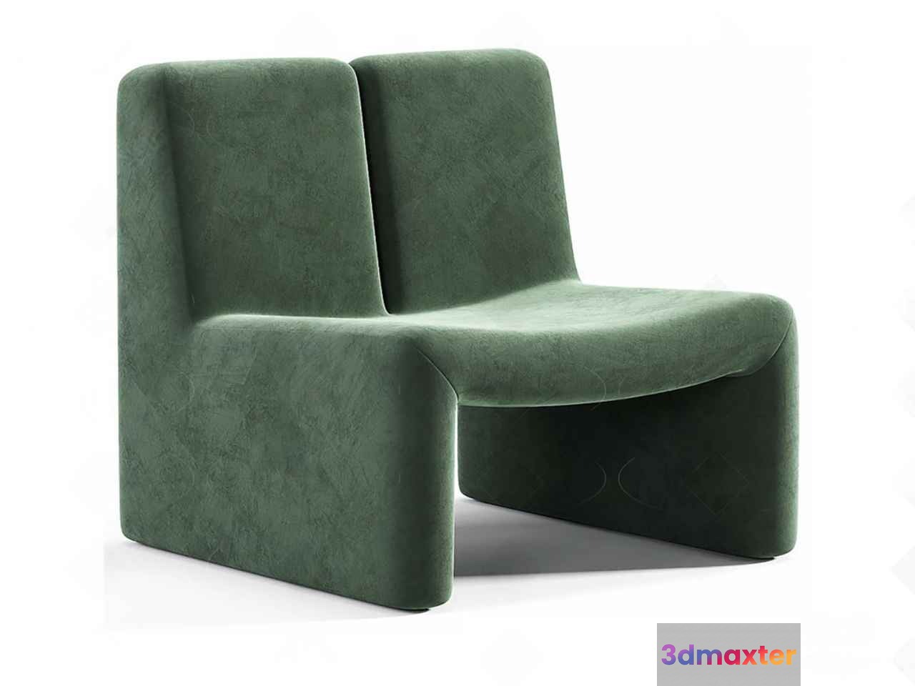 A Green Chair 3D Model - 1622 - VRAY Render