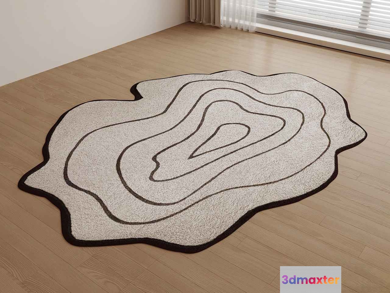 Modern Abstract Rug 3D Model - 4966 - VRAY Render