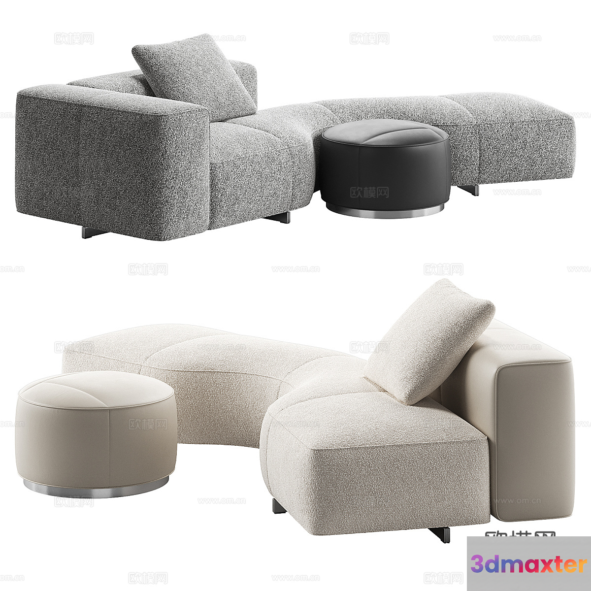 Modern Living Room 3D Model - 20264 - VRAY Render