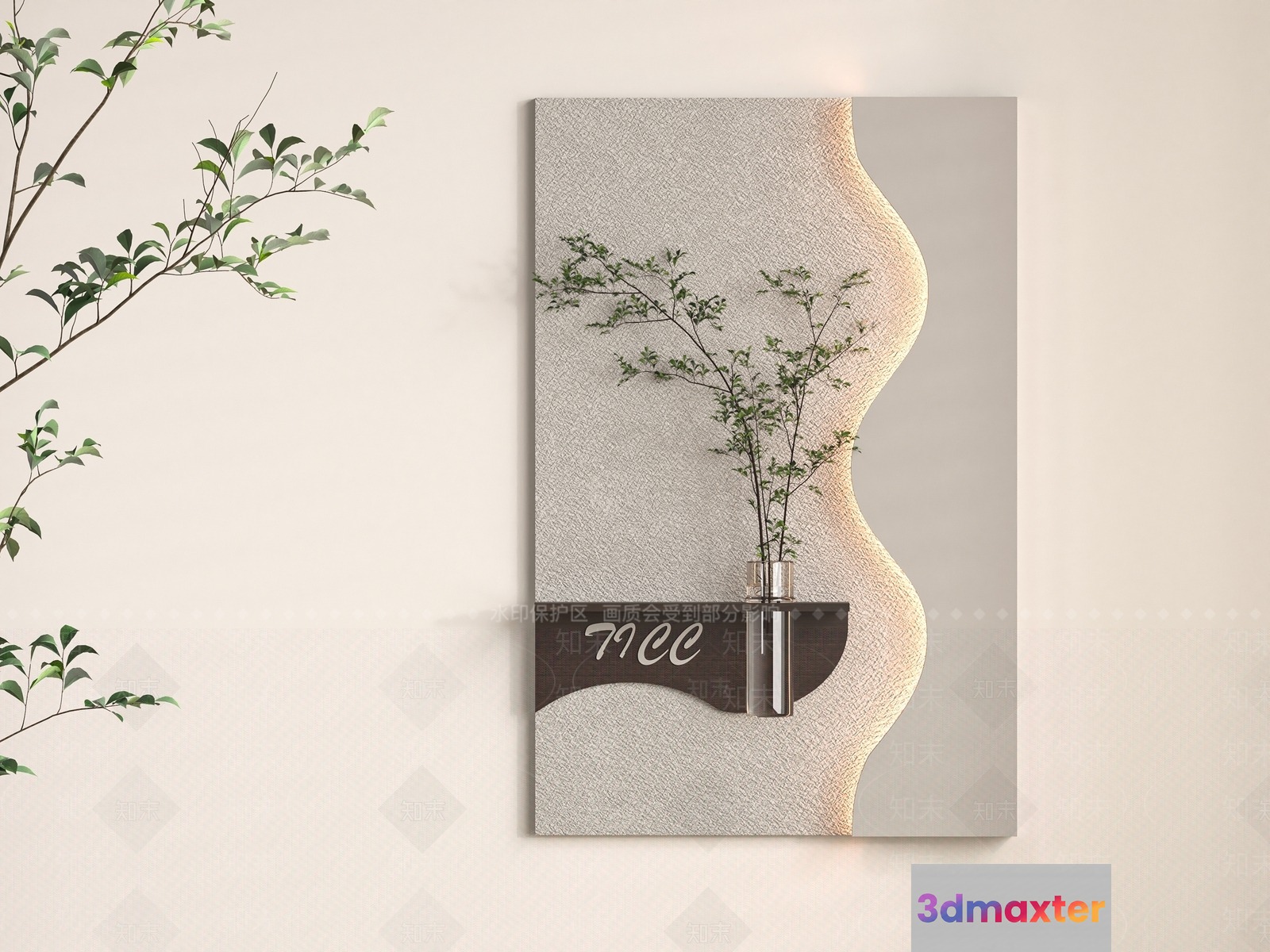 Modern Wall Art 3D Model - 21456 - VRAY Render