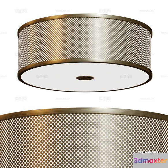 Gold Light Fixture 3D Model - 6644 - CORONA Render