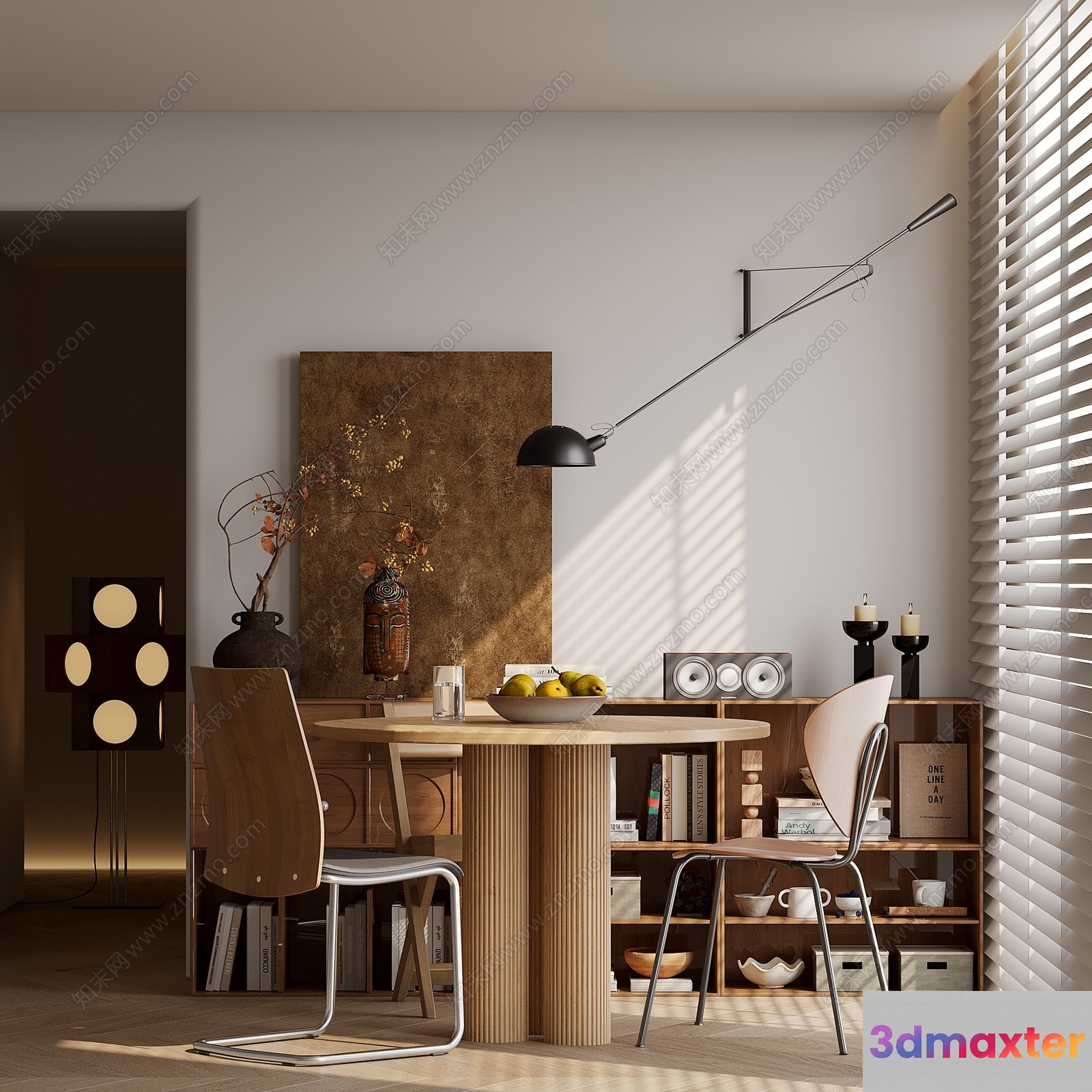 Modern Dining Room 3D Model - 9214 - VRAY Render