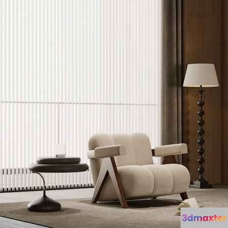 Modern Living Room 3D Model - 2850 - VRAY Render