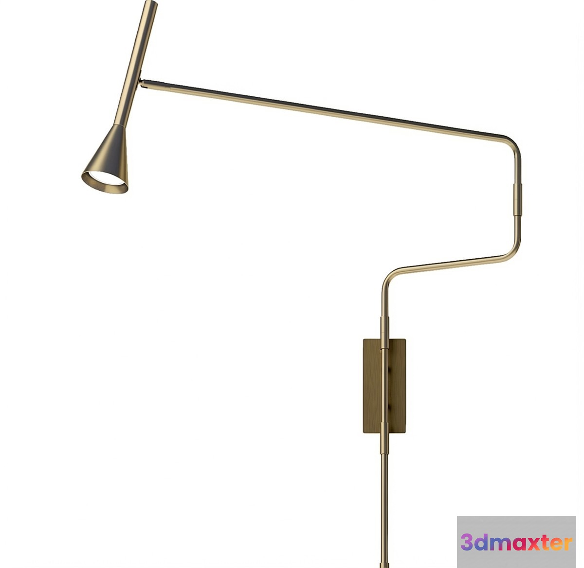 Gold Light Fixture 3D Model - 20741 - VRAY Render
