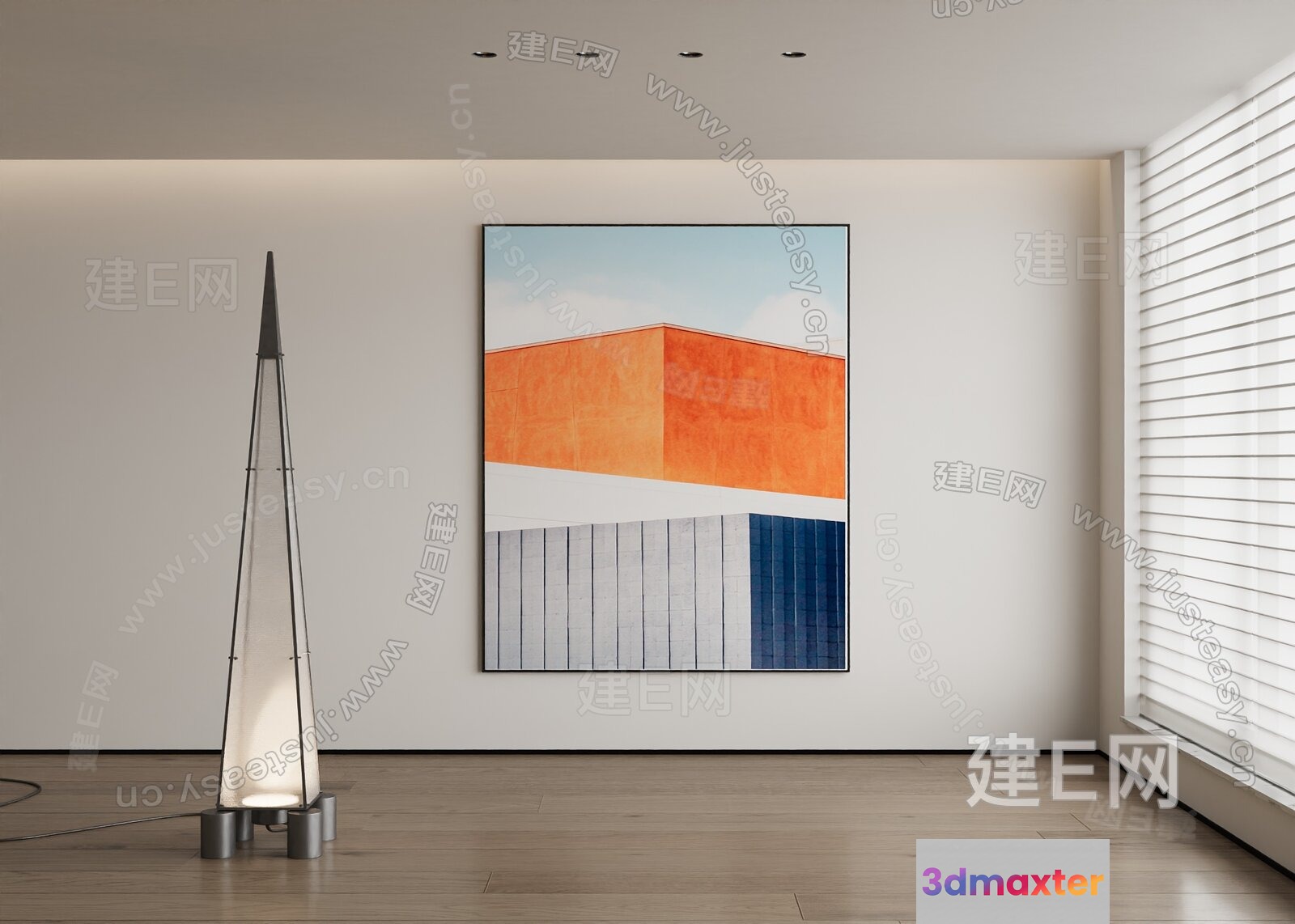 Modern Living Room 3D Model - 3161 - VRAY Render
